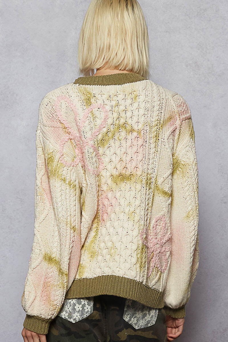 Pressed Petals Knit Pullover
