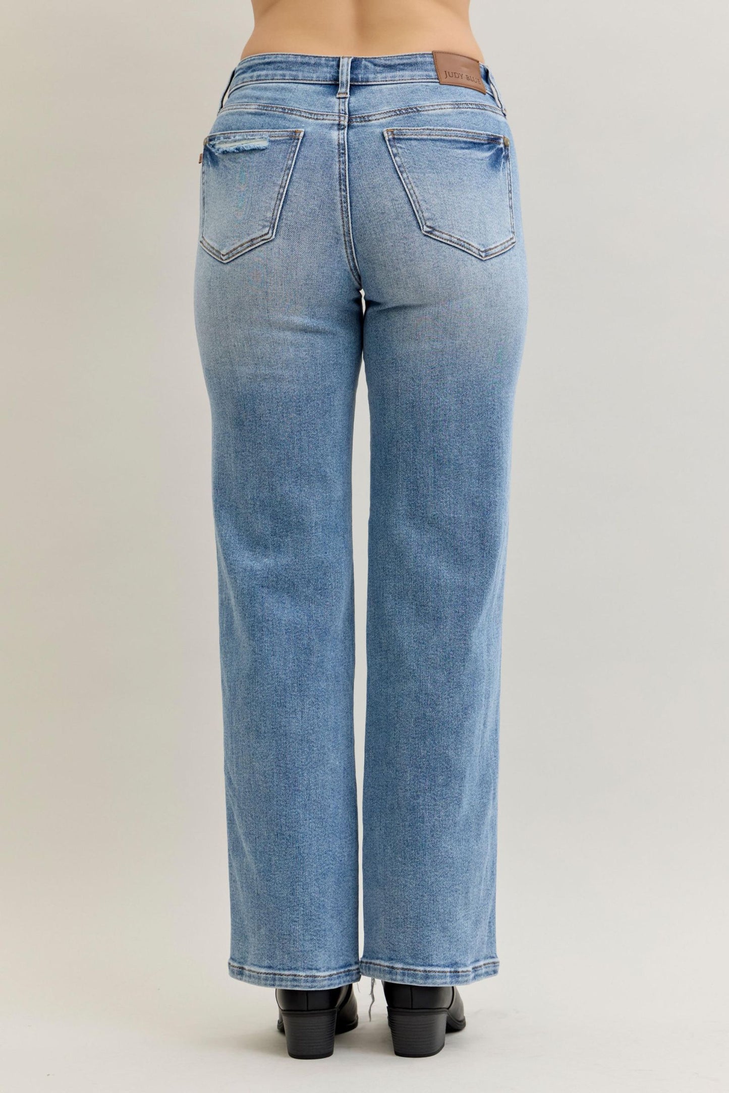 Sienna Distressed Straight Jean by Judy Blue