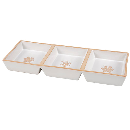 Snowflakes Tidbit Tray