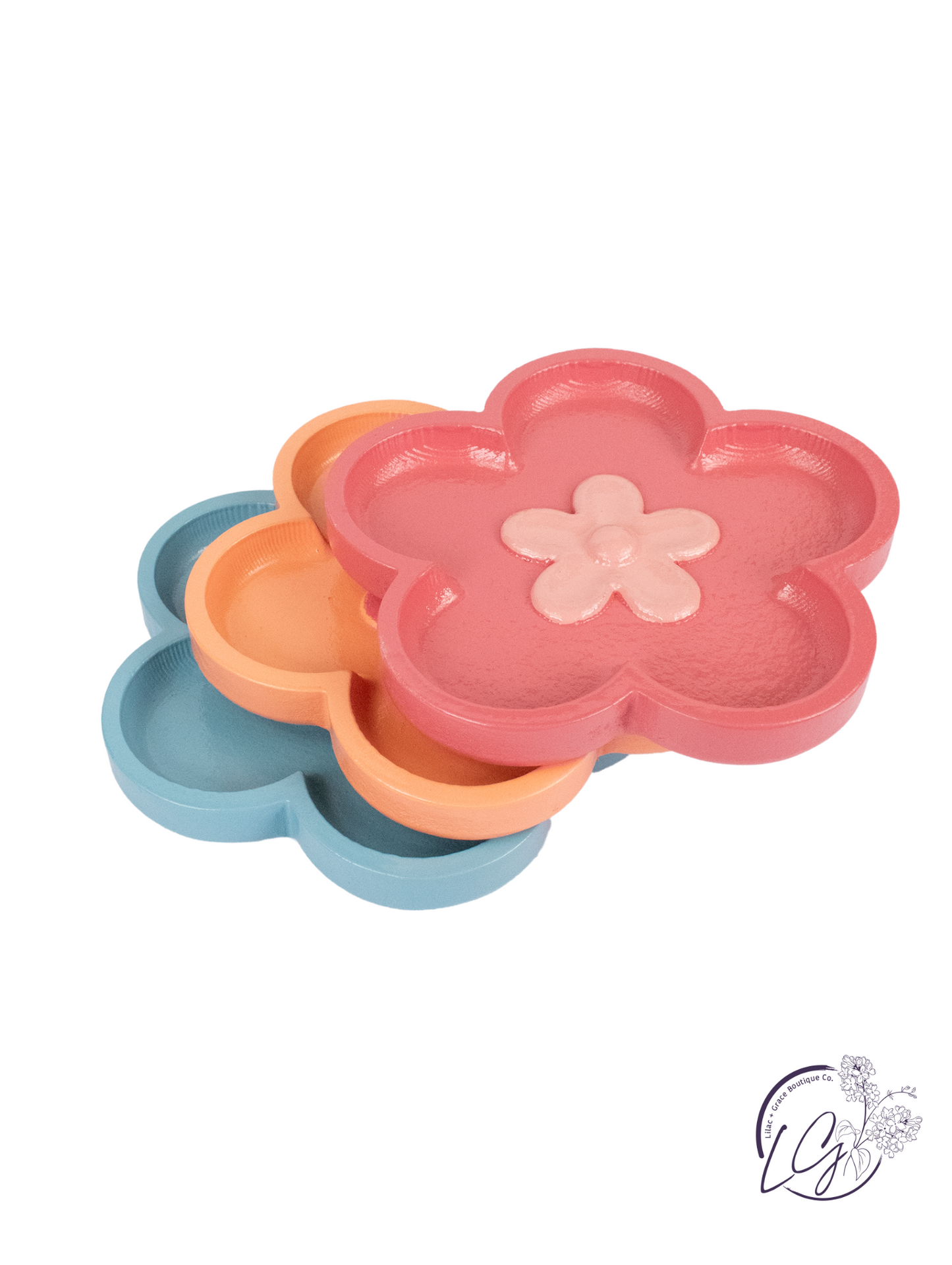 GrainWood Flower Trinket Tray