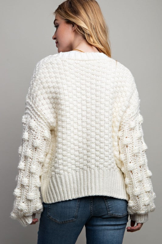 Curvy Sweet 3D Knit Cardigan