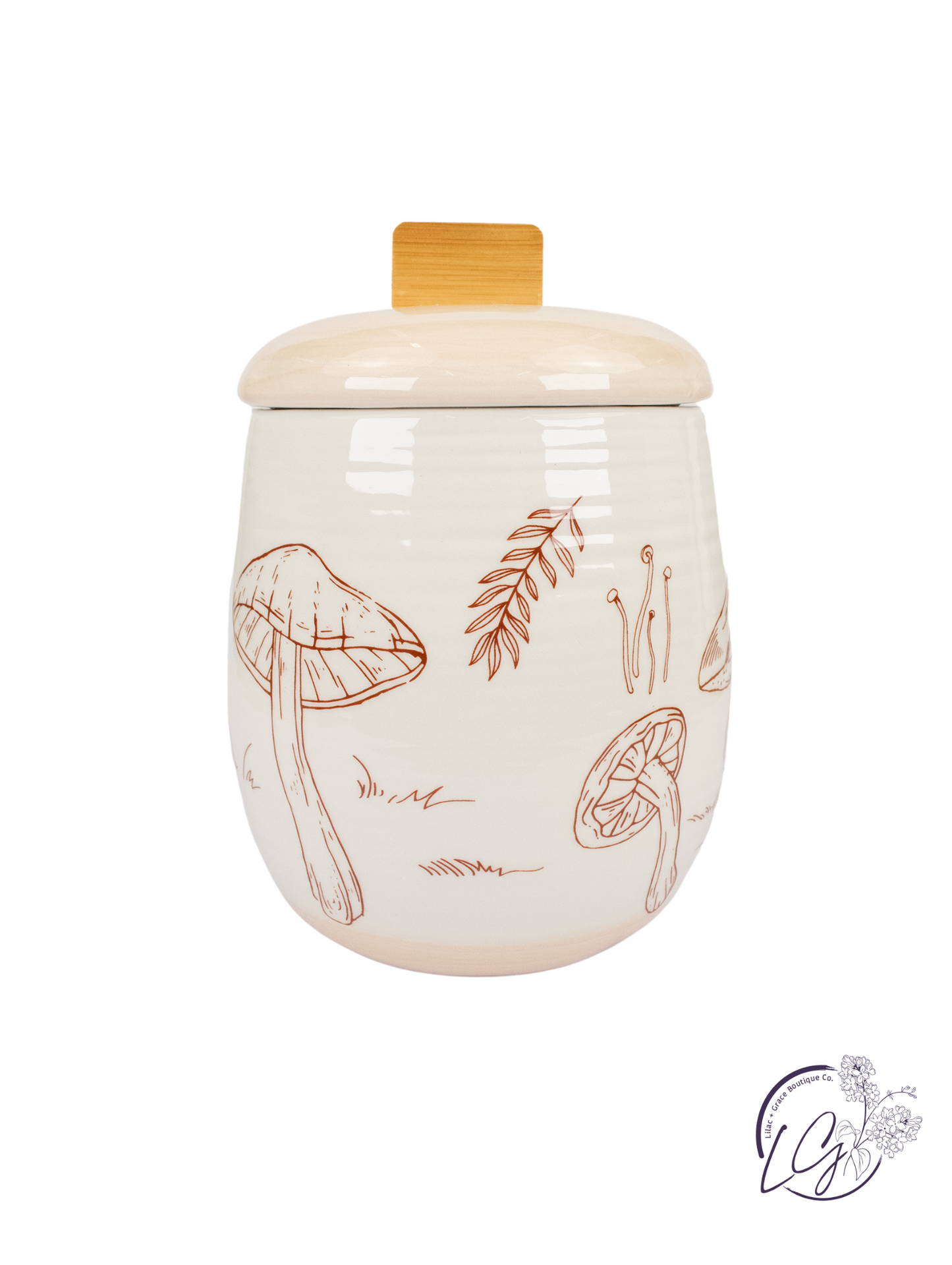 Ceramic Mushroom Canister