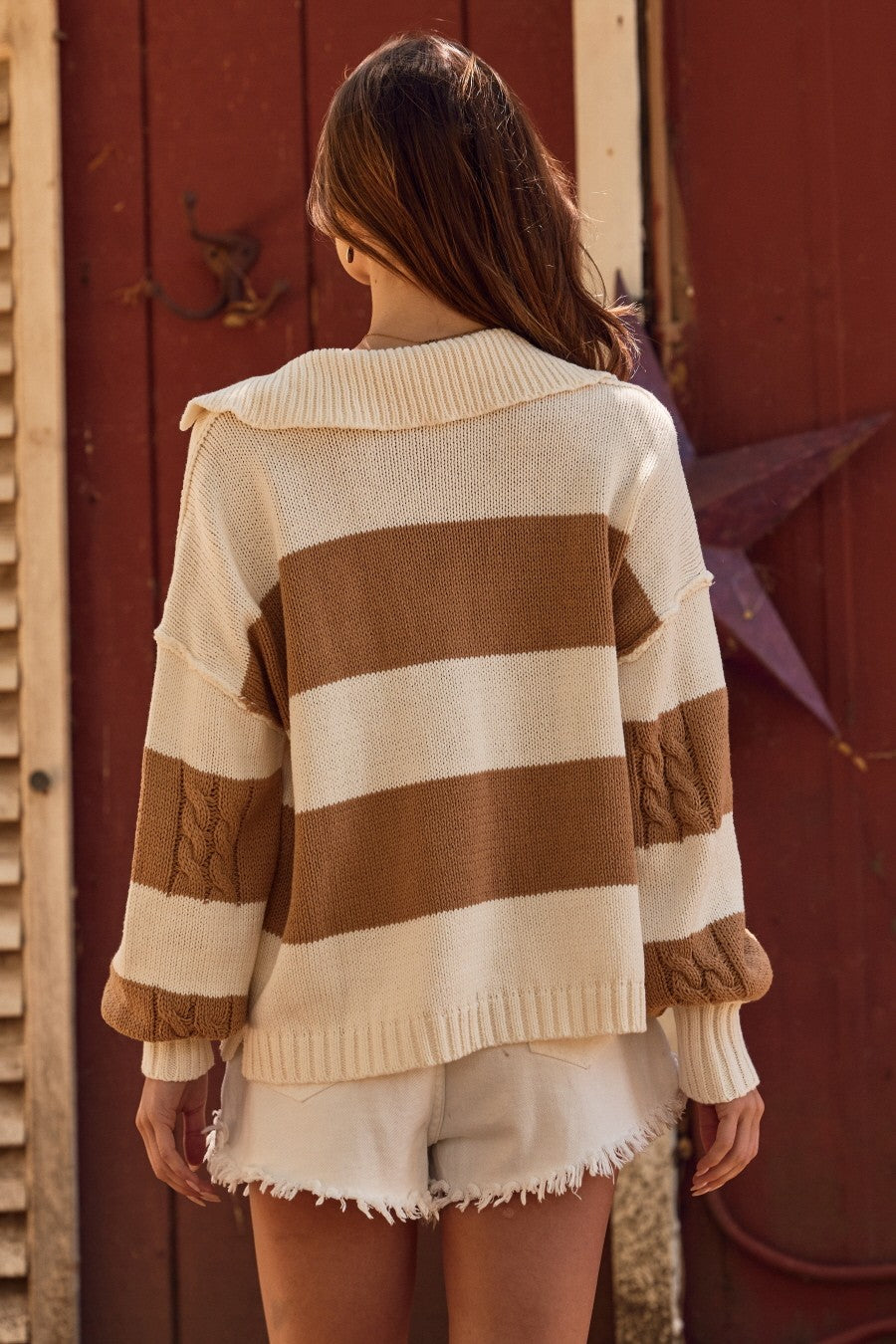 Curvy Hilltop Stripe Knit