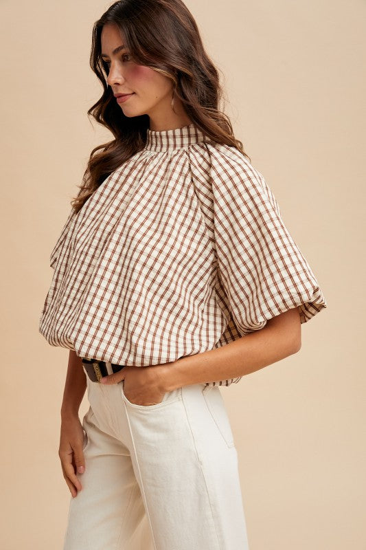Rustic Lane Puff Sleeve Top