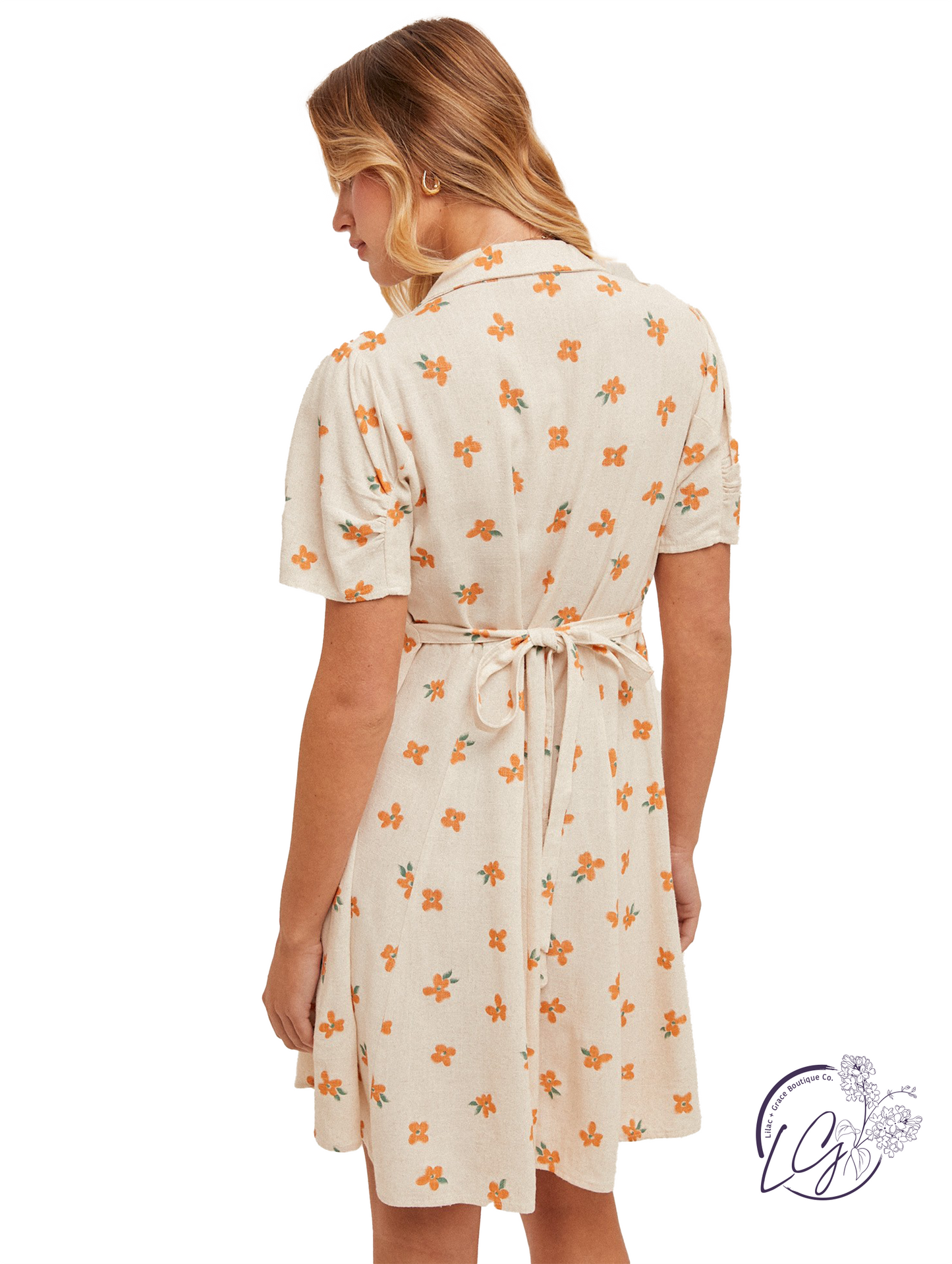 Wildfield Collar Button Dress