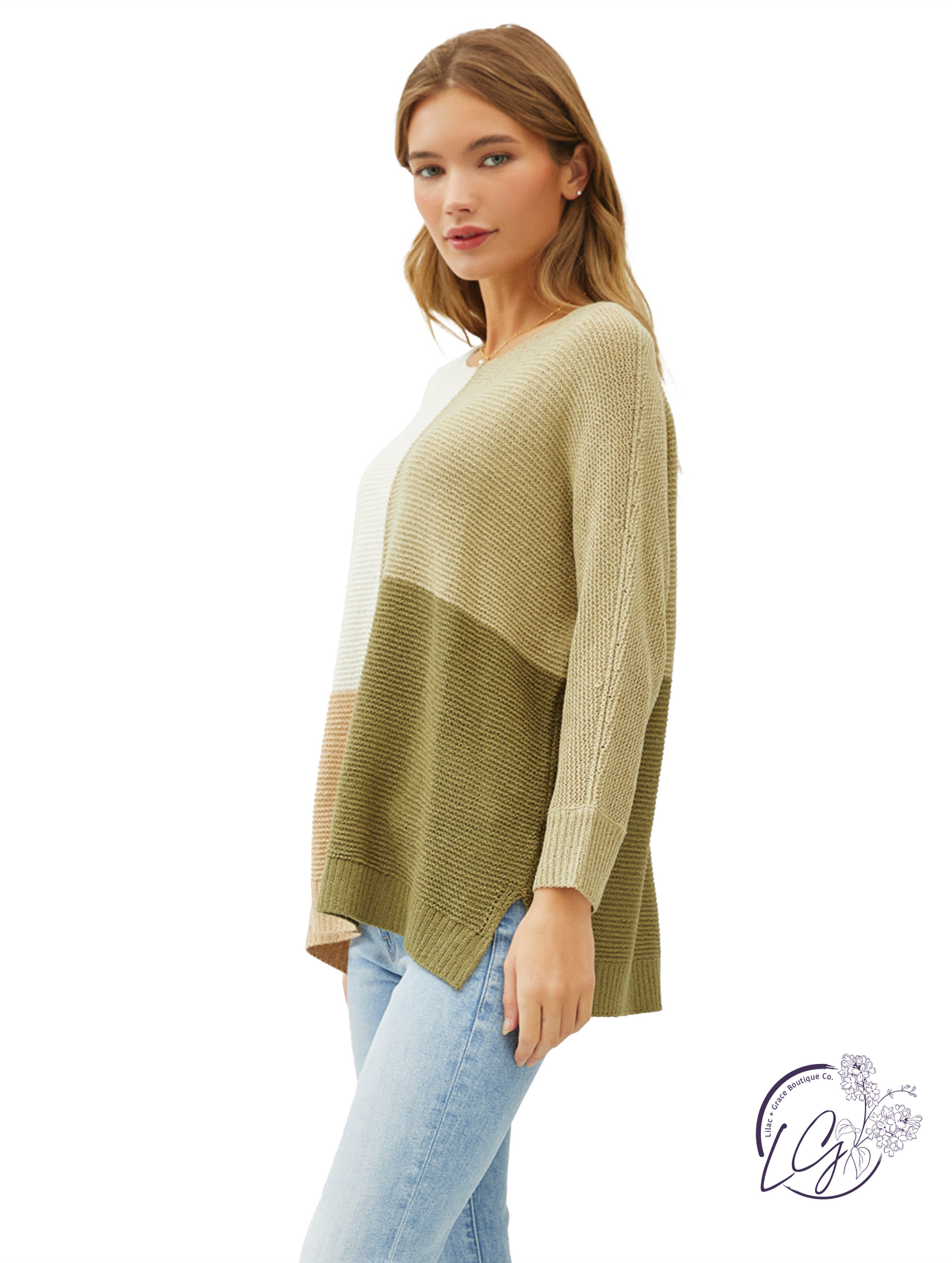 You Glow, Girl V-Neck Sweater