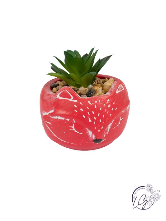 Cement Animal Planter w/ Succulent