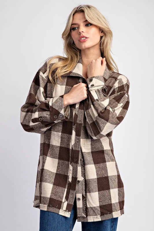 Timber Trail Plaid Shacket