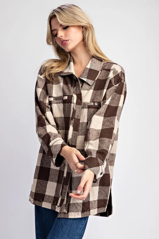 Timber Trail Plaid Shacket