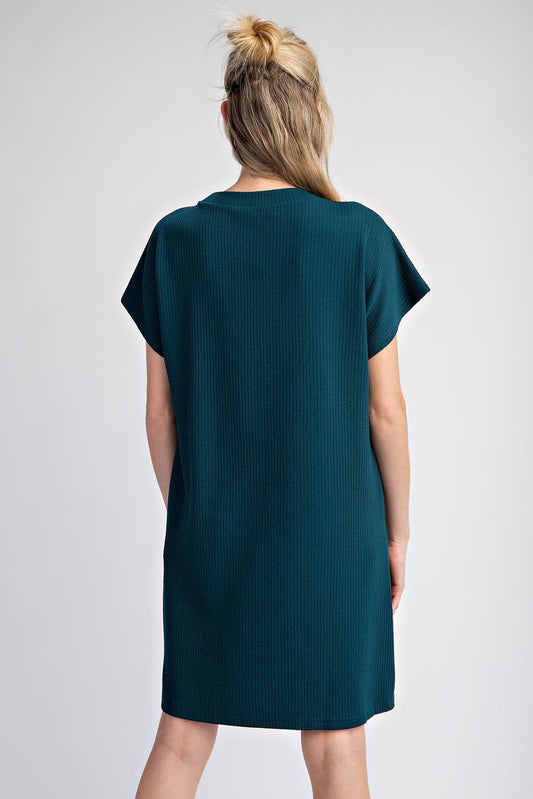 Curvy Blossom Textured Dress
