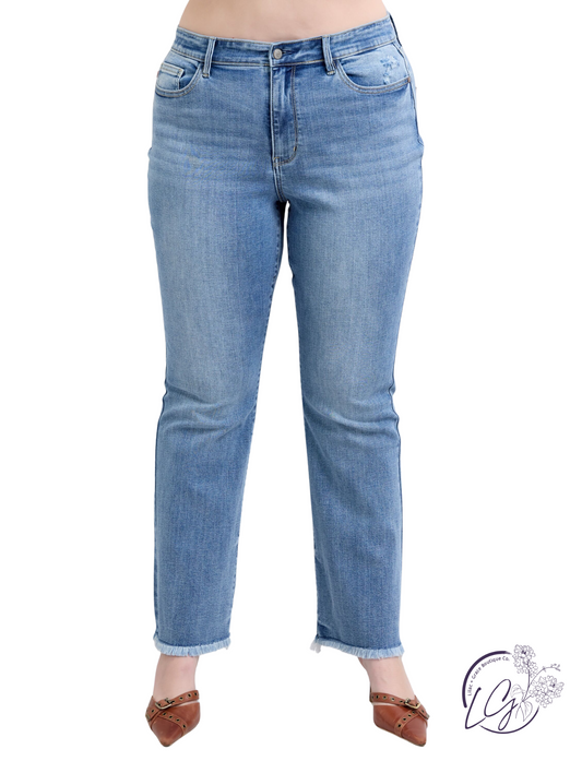 Curvy Adeline High-Rise Bootcut Jeans by Judy Blue