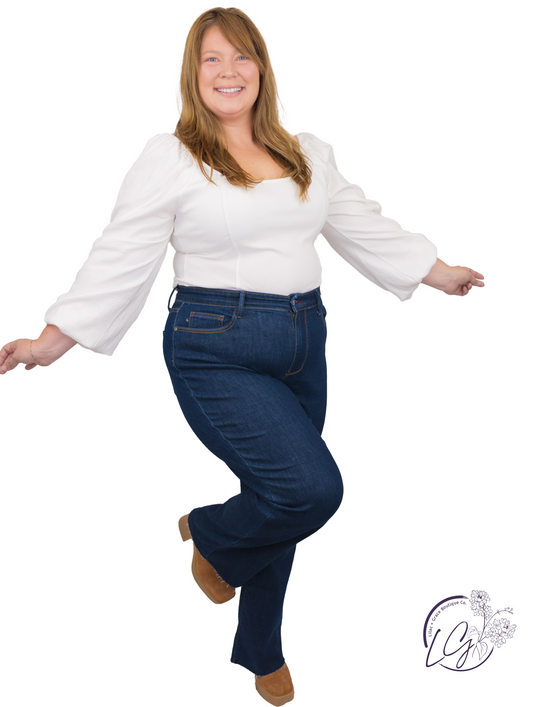 Curvy Nadia High Waist Straight Leg By Judy Blue