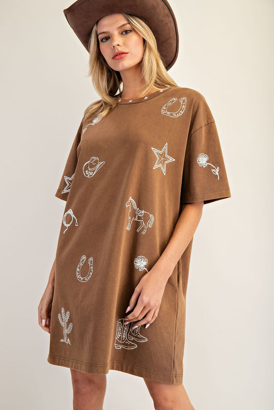 Howdy Honey T-Shirt Dress
