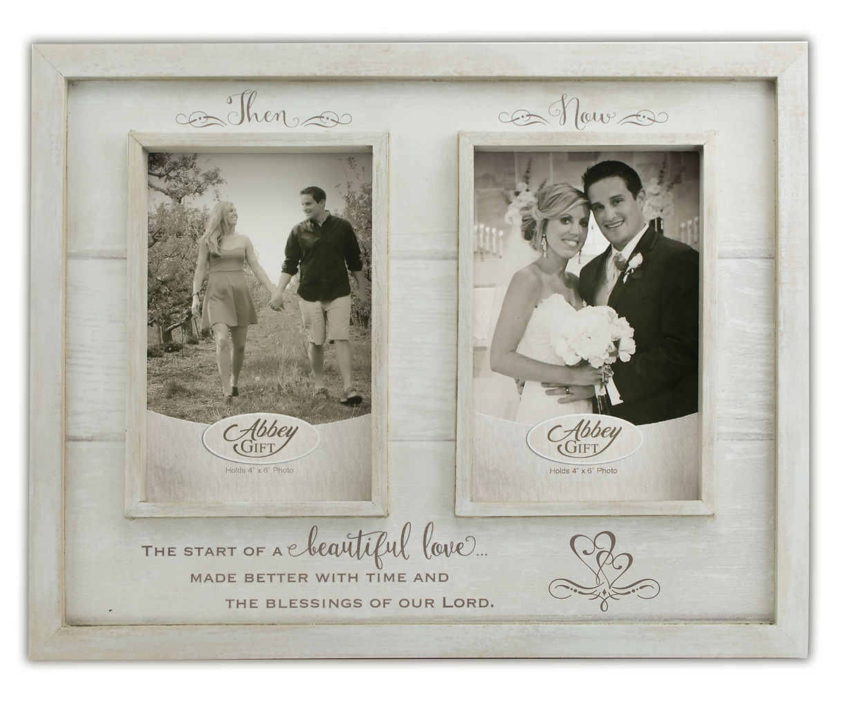 50th Anniversary Then & Now photo frame