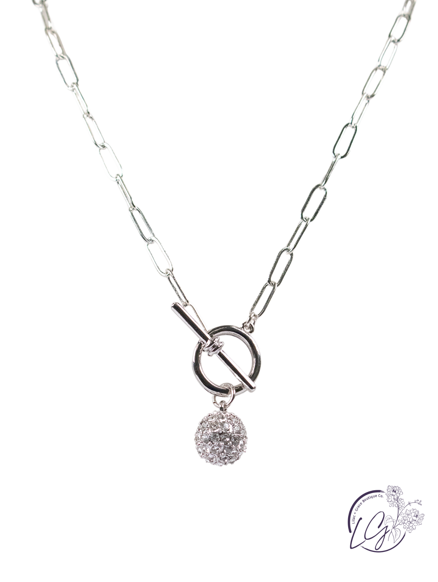 Sparkling Toggle Necklace