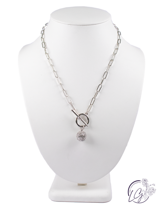 Sparkling Toggle Necklace