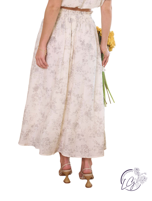 Sunpetal Swing Floral Skirt