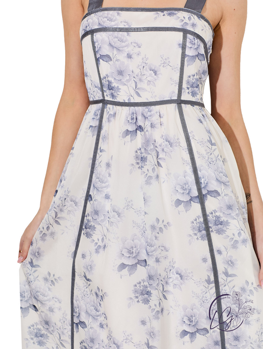 Shaded Trail Floral Maxi Dress