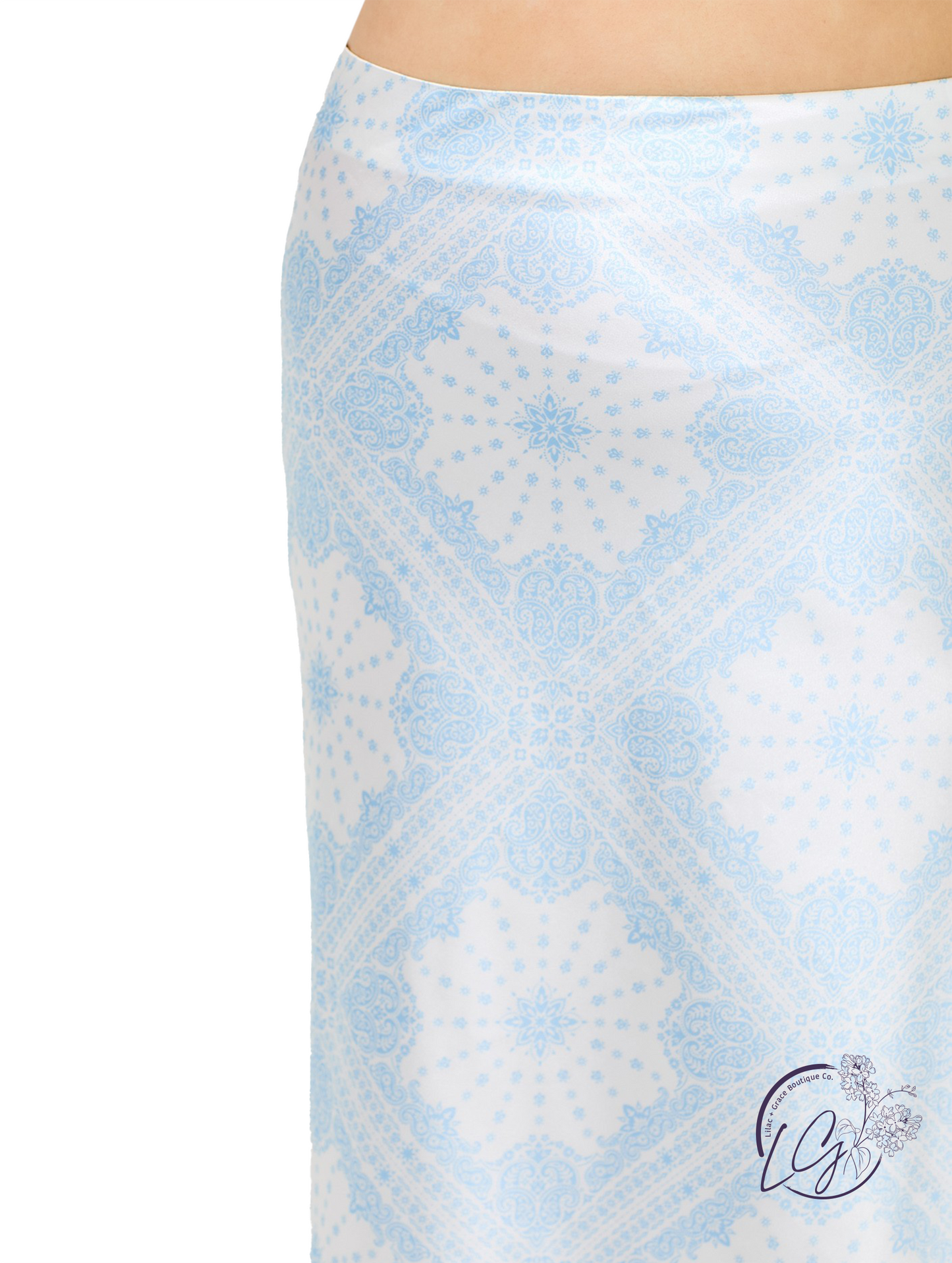 Curvy Glide in Pattern Skirt