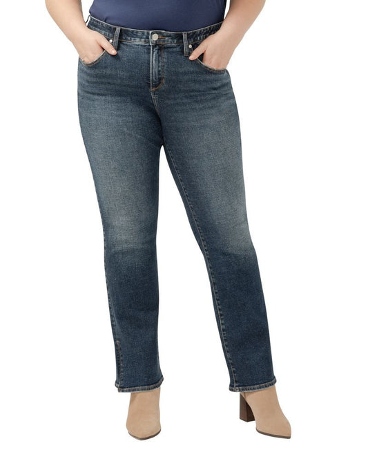 Curvy Rylan Mid Rise Bootcut by Silver Jeans