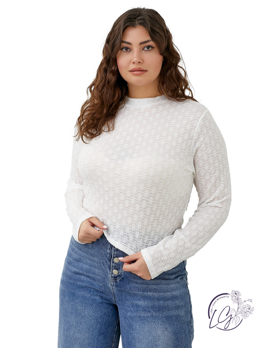 Curvy Quiet Meadow Top