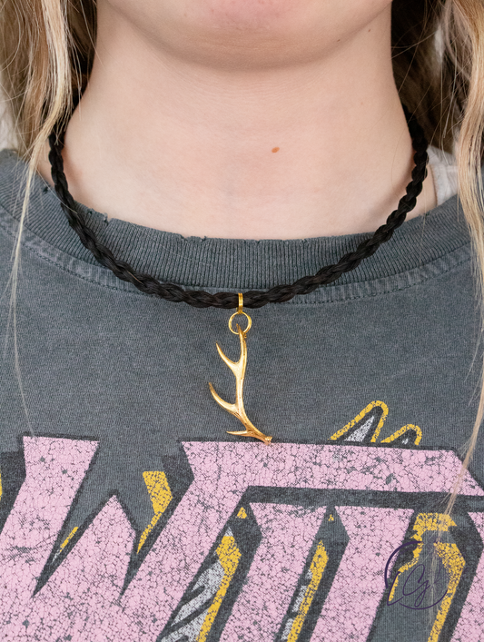 Gold Herd Bull Necklace