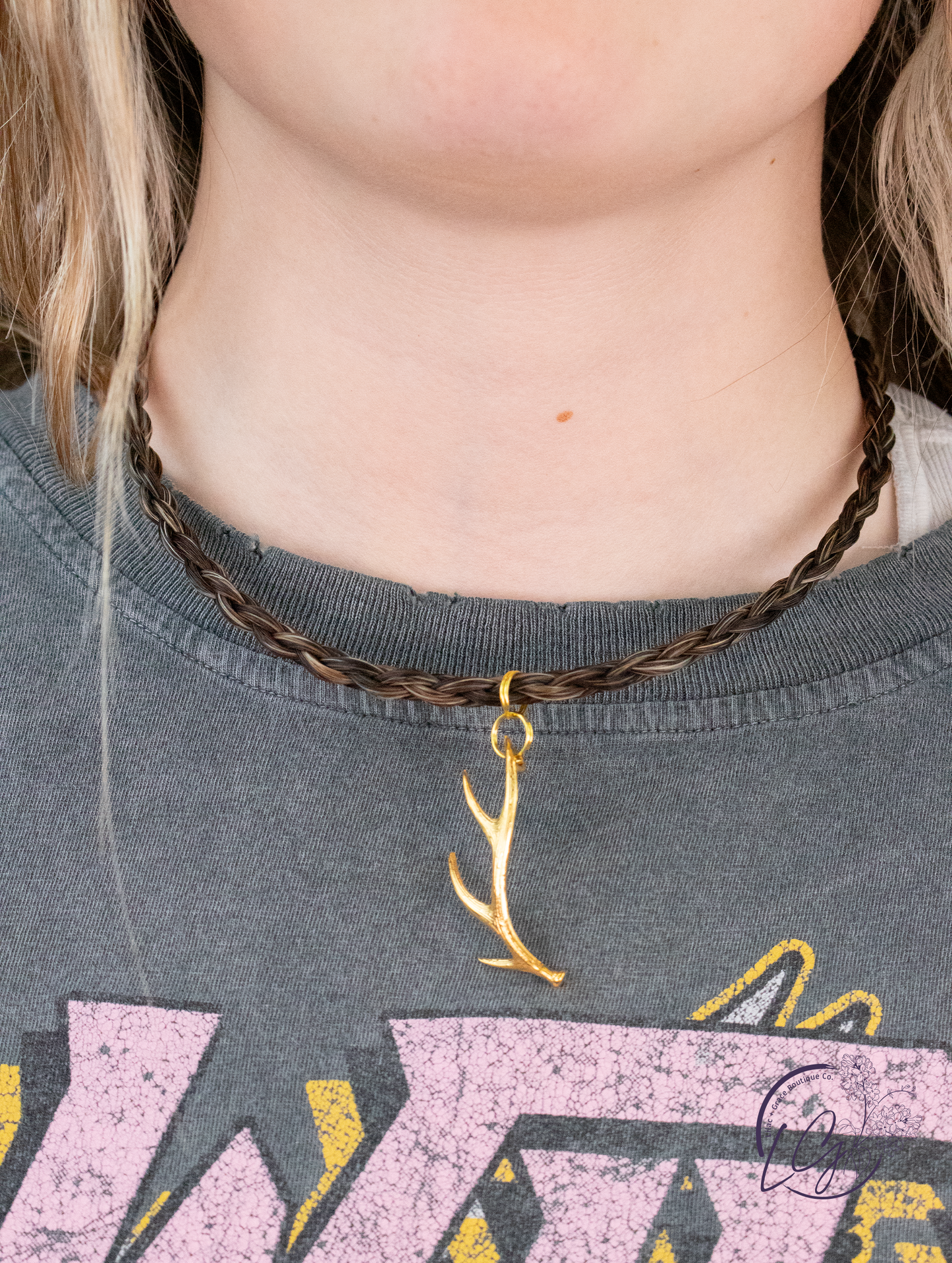 Gold Herd Bull Necklace