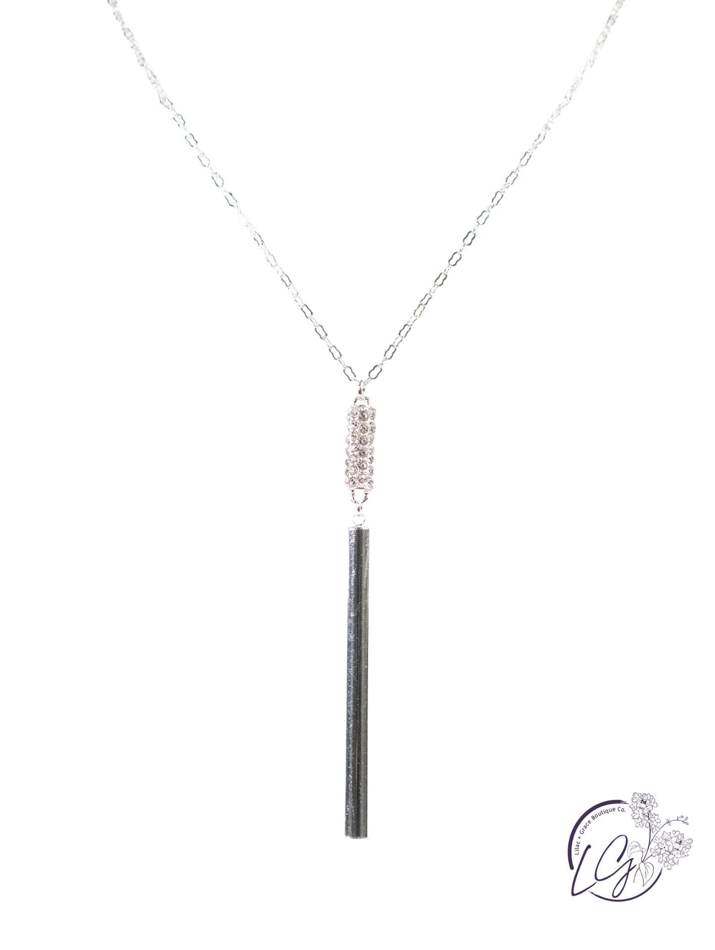 Elegant Bar Pendant Necklace