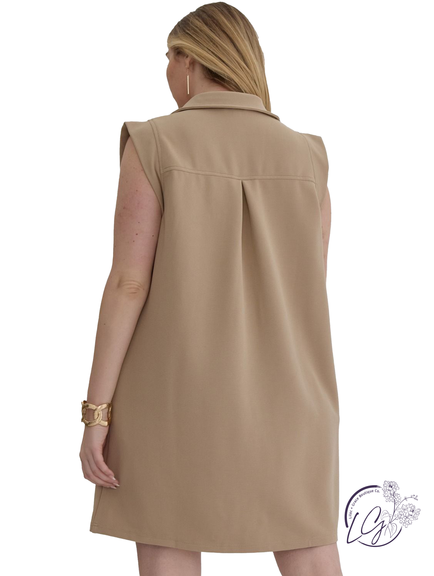 Curvy Rivets And Tide Mini Dress