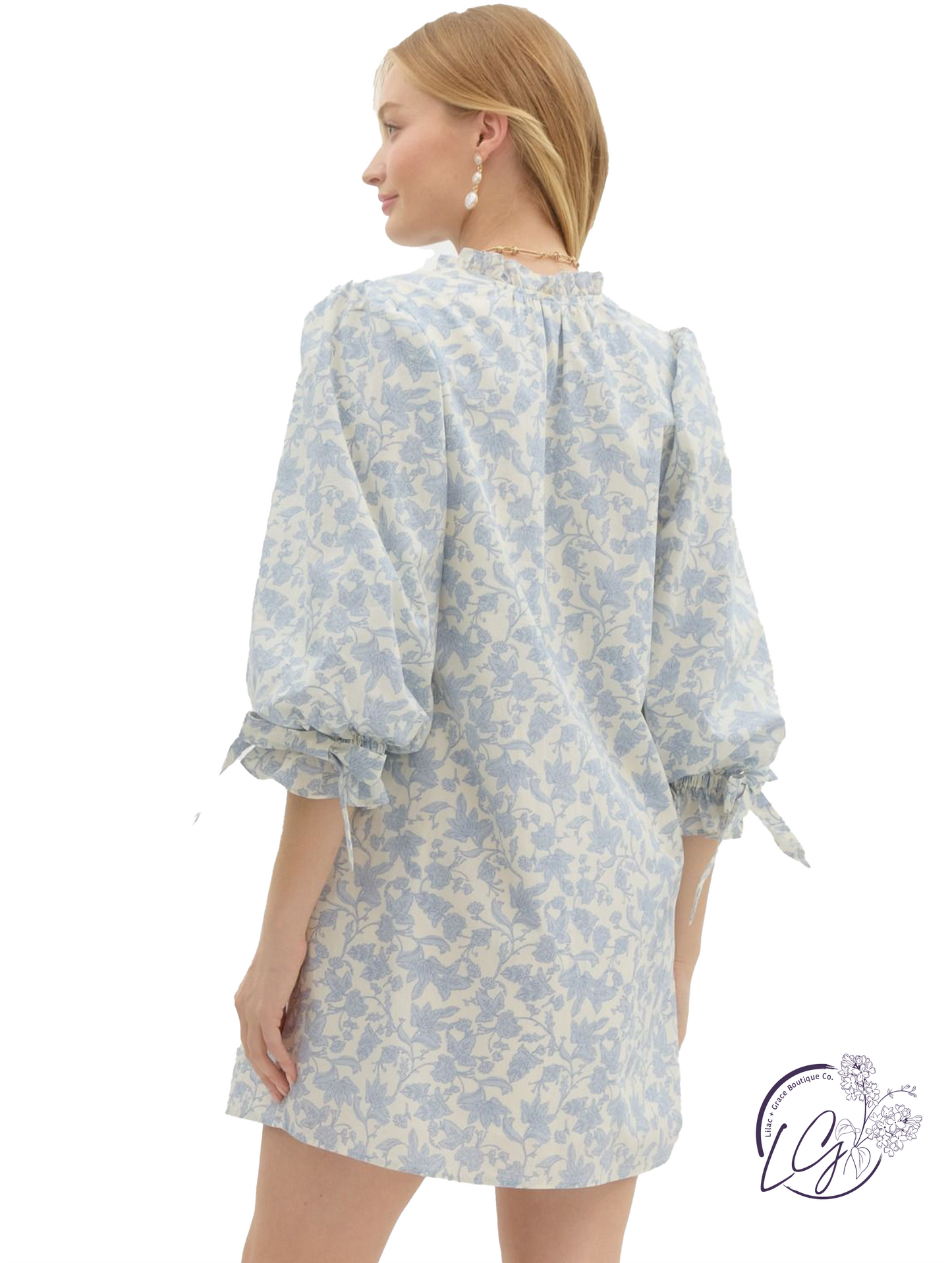 Ribbon Bound Mini Dress