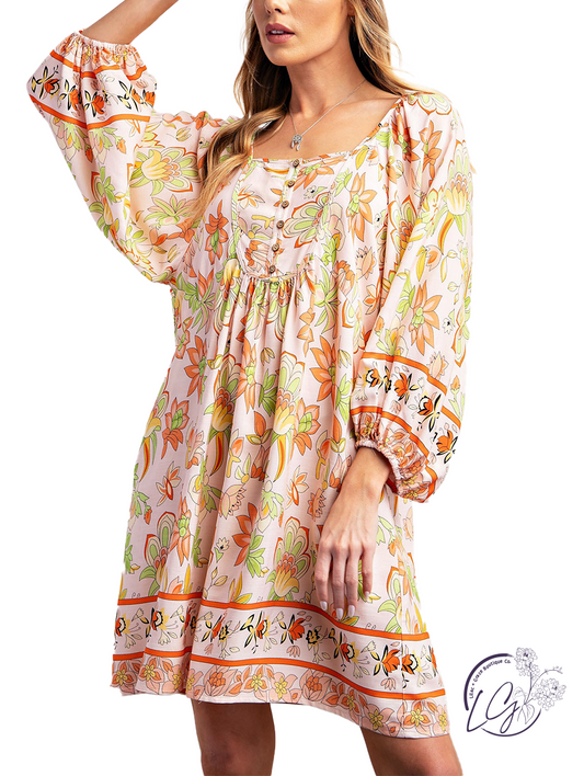 Radiant Edge Babydoll Dress