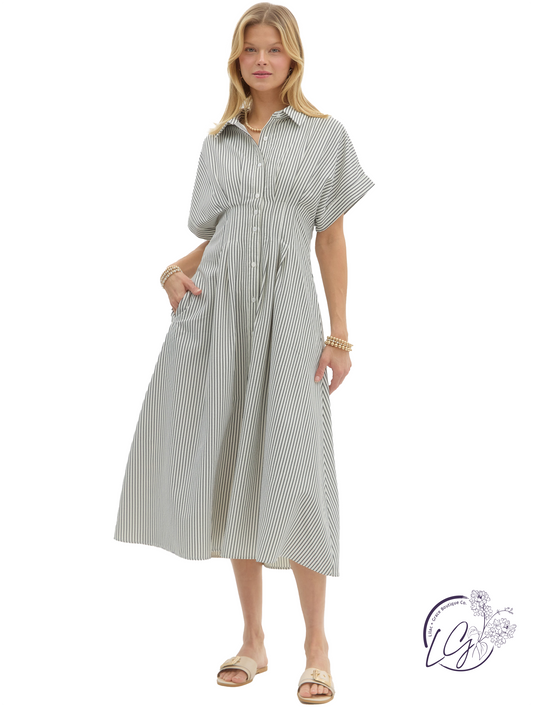 Drift Between Days Midi Dress