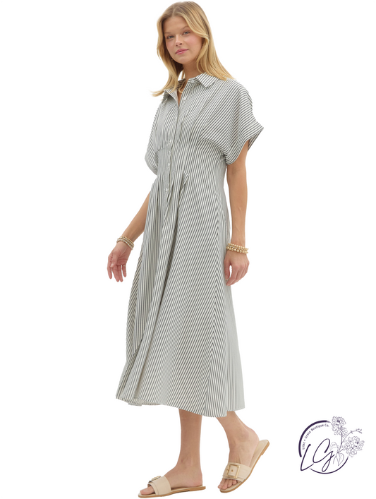 Drift Between Days Midi Dress