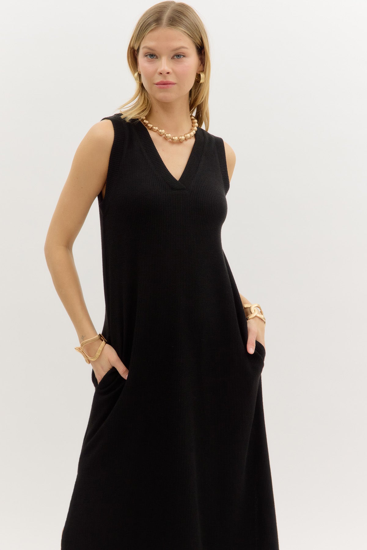 Slitted Sunset Midi Dress