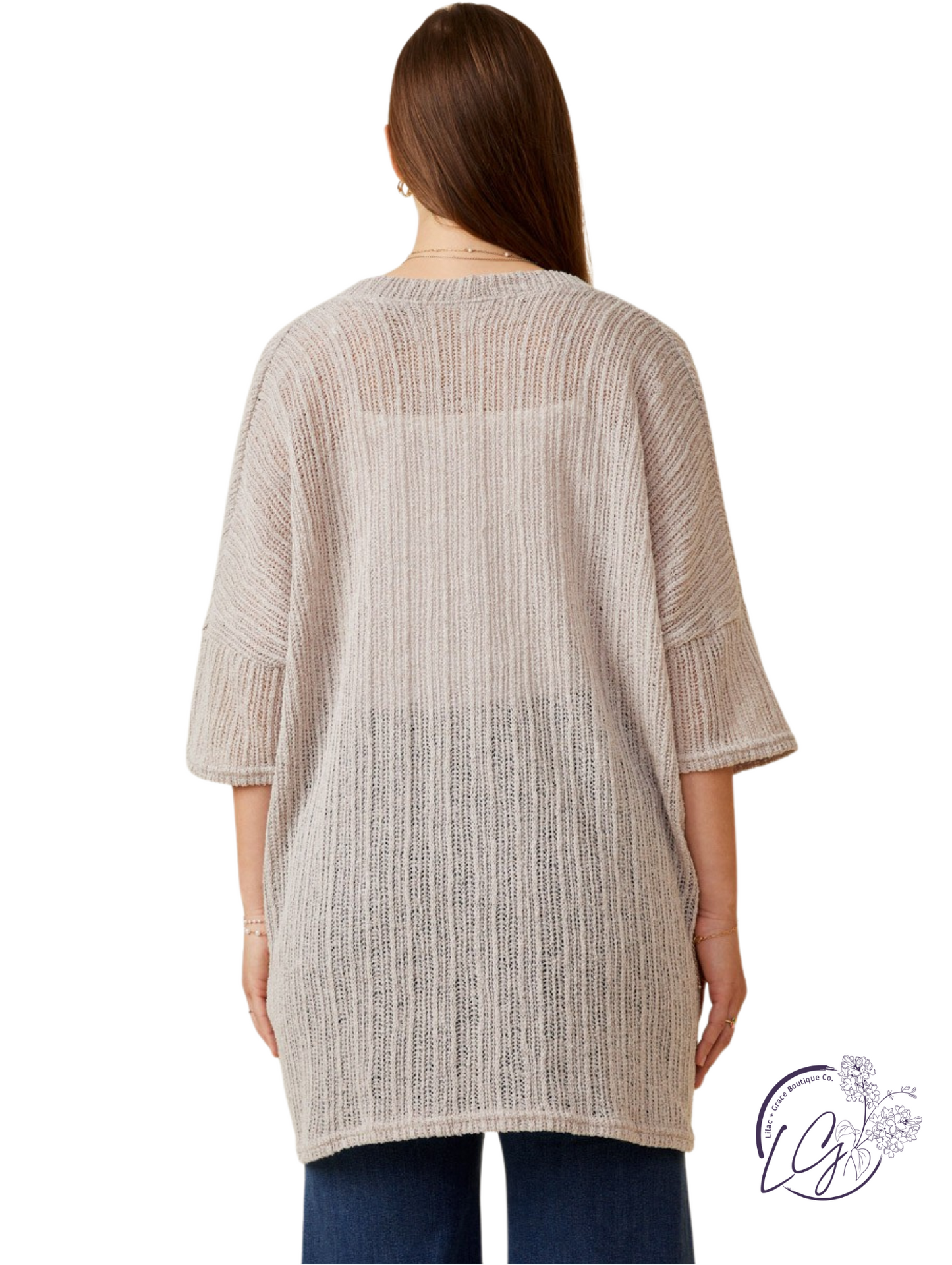 Ridgeway Textured Knit Kimono