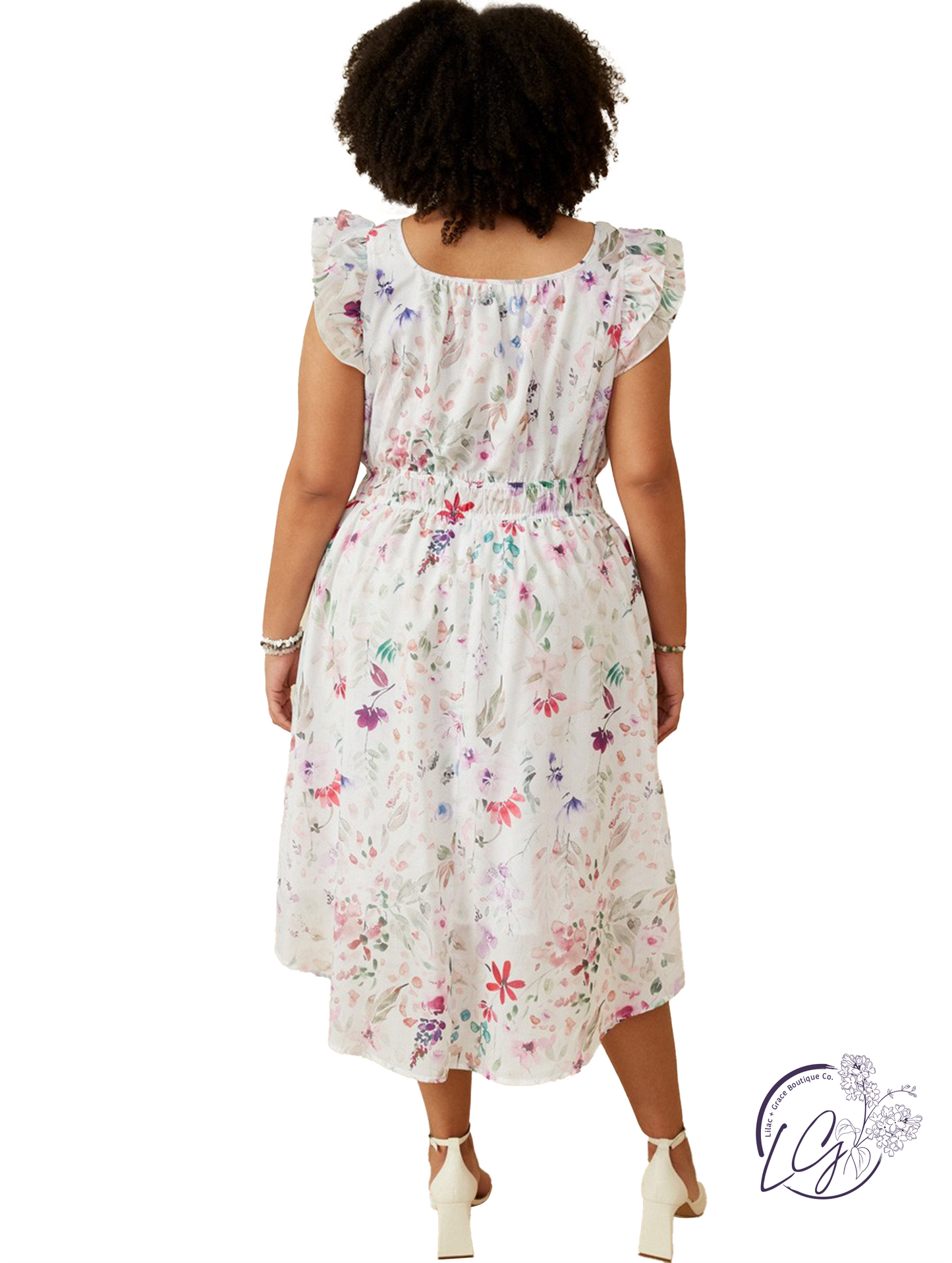 Curvy Paint The Sky Midi Dress