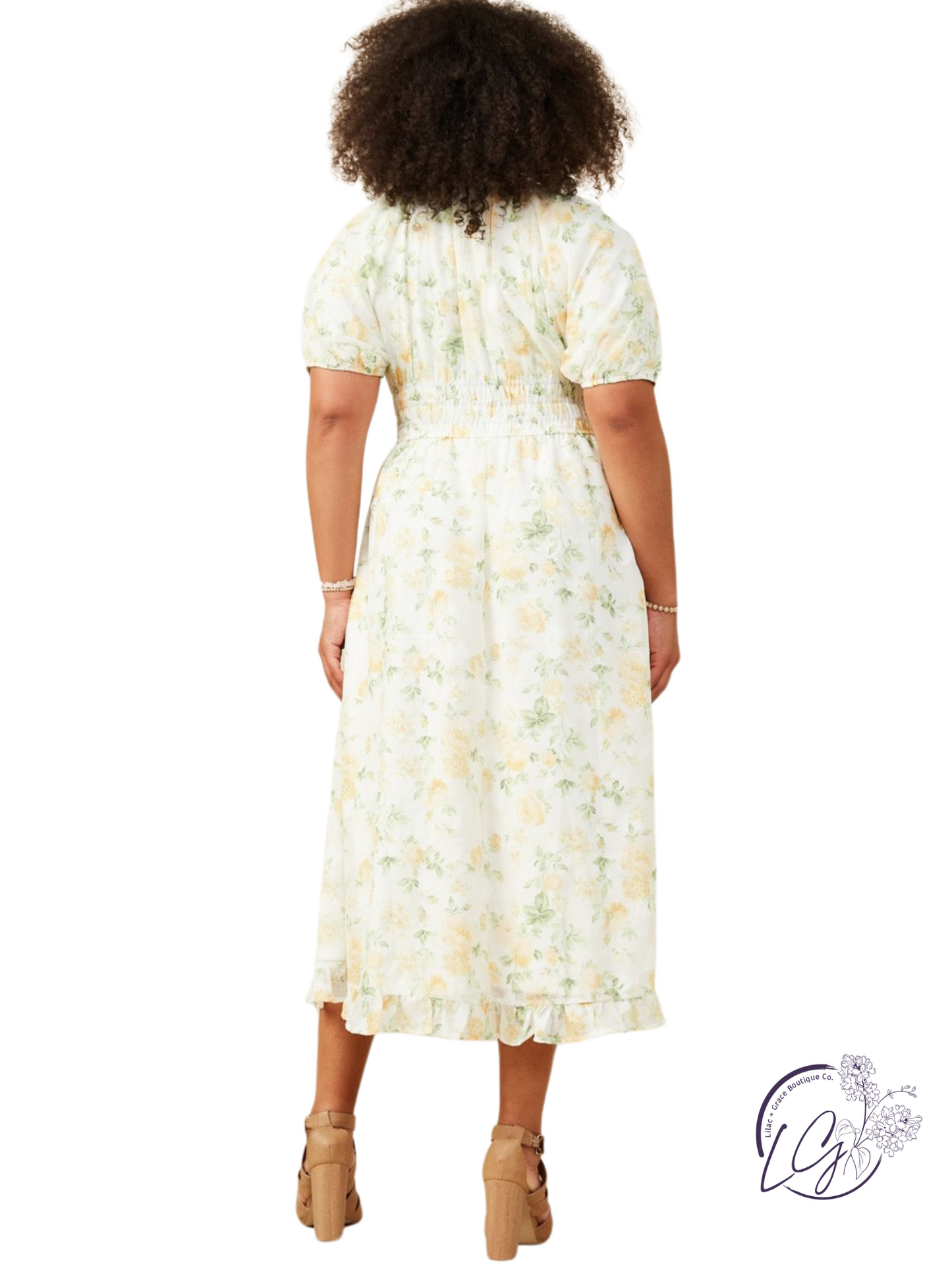 Curvy Eclipse Textured Maxi Dress