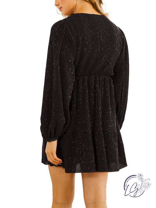Glitter Gala Mini Dress