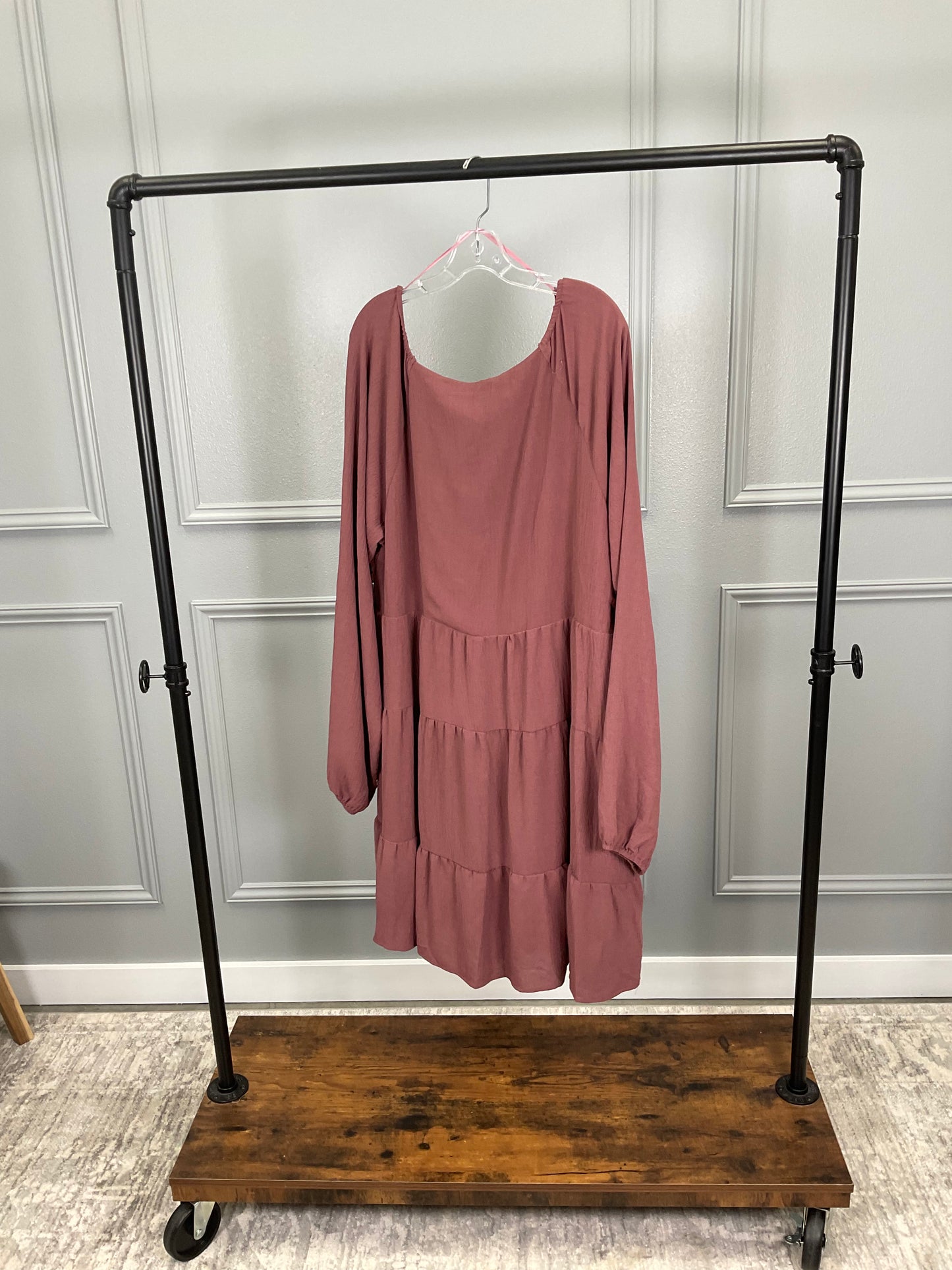 Curvy Whimsical Tiered Ruffle Flare Dress