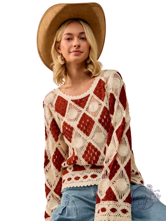 Lacy Layers Knit Top