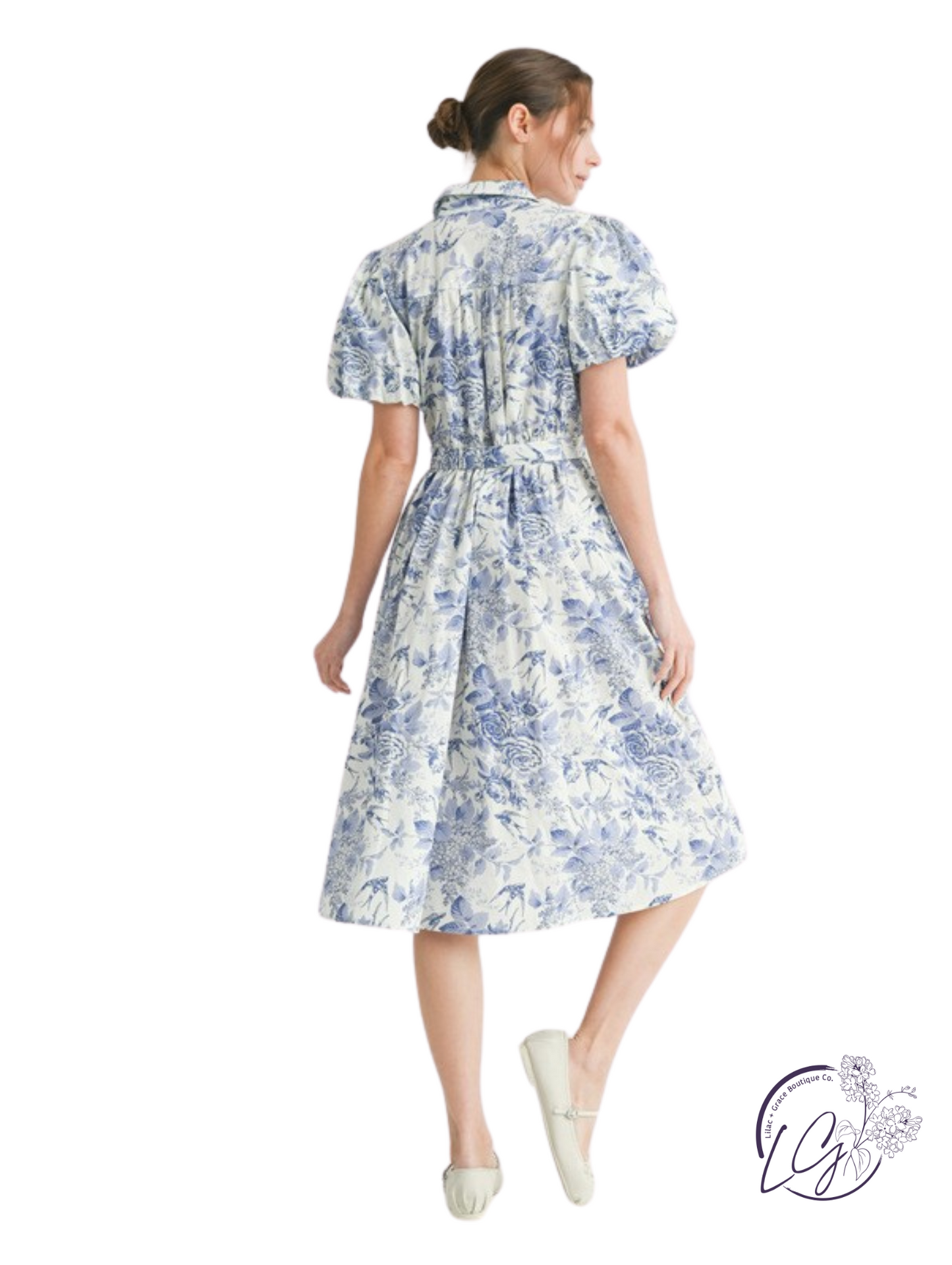 Marble Streets Midi Dress