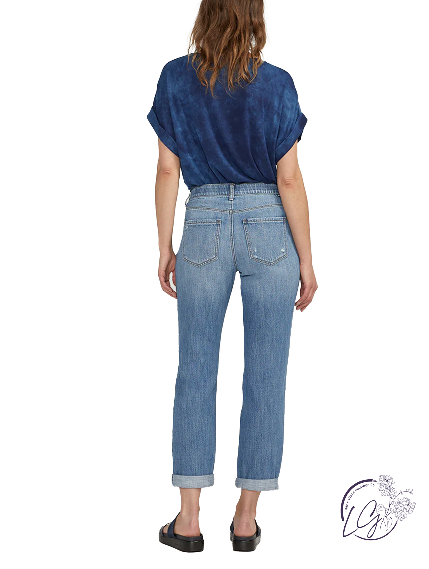 Solene High-Rise Crop Flare Jeans by Jag