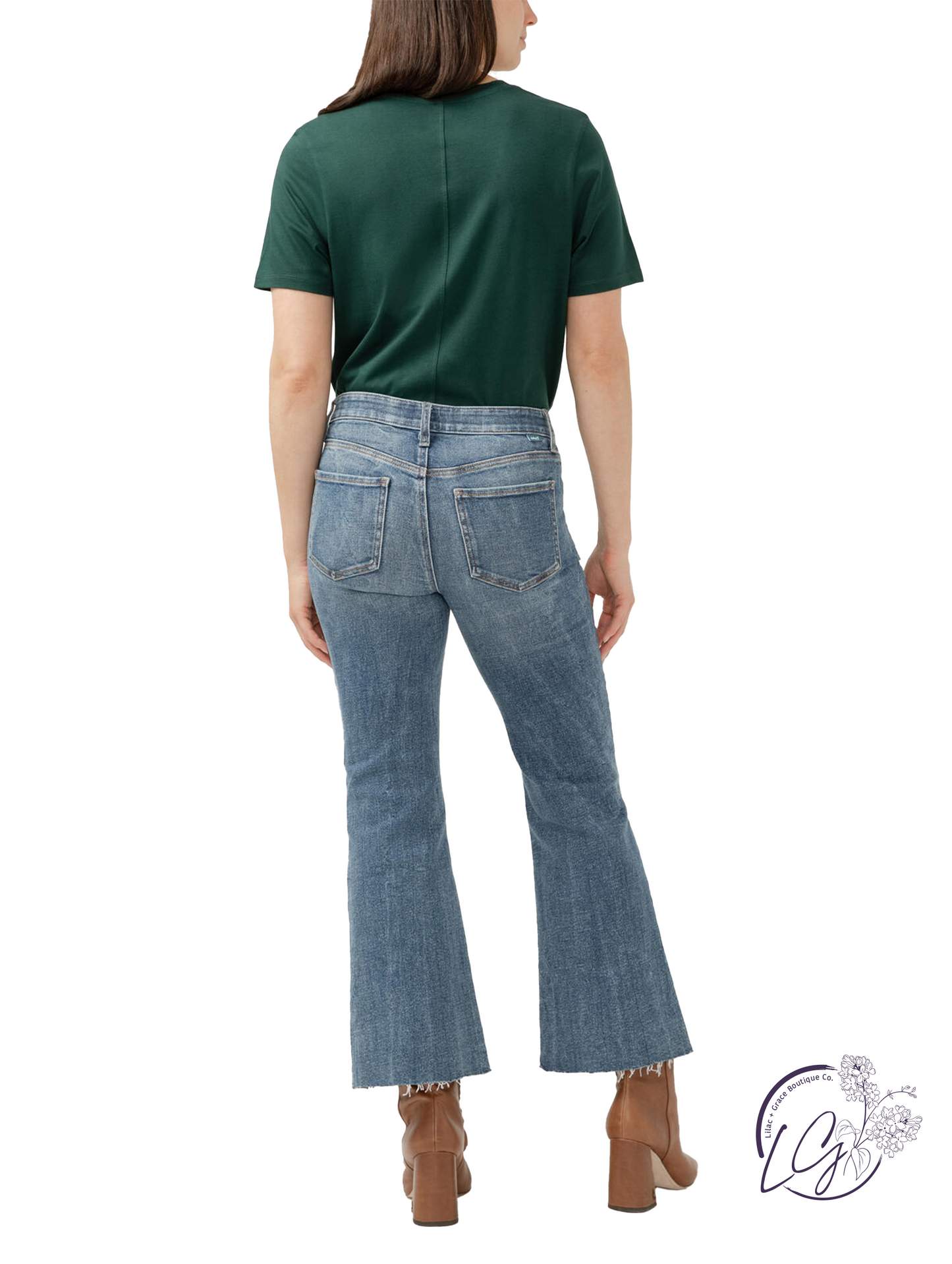 Alma Mid Rise Kick Flare Leg Jeans by JAG Jeans