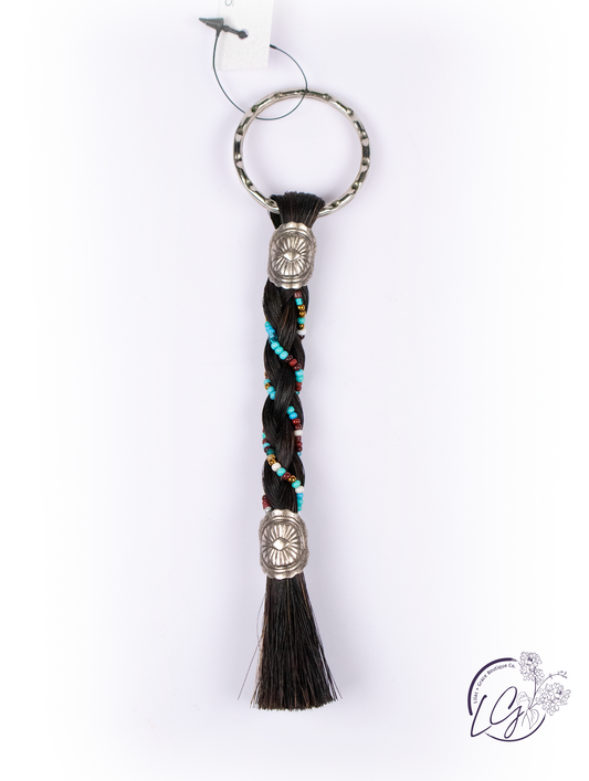 Americana Beaded Key Chain