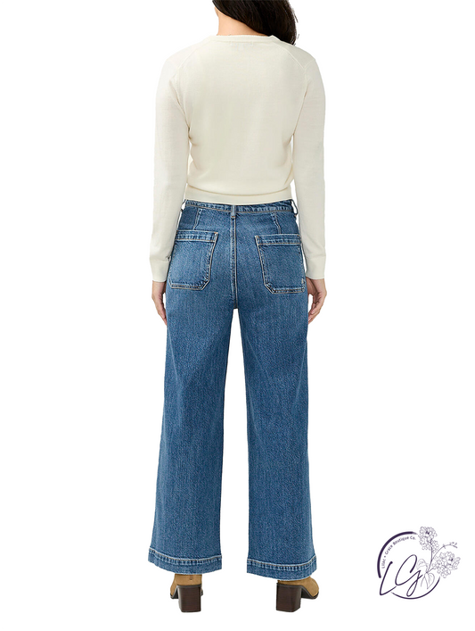 Carolina High-Rise '70s Wide Leg Jeans by Silver Jeans