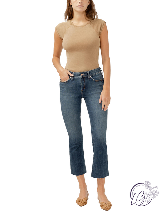 Alba Mid-Rise Kick Flare Jeans by Silver Jeans