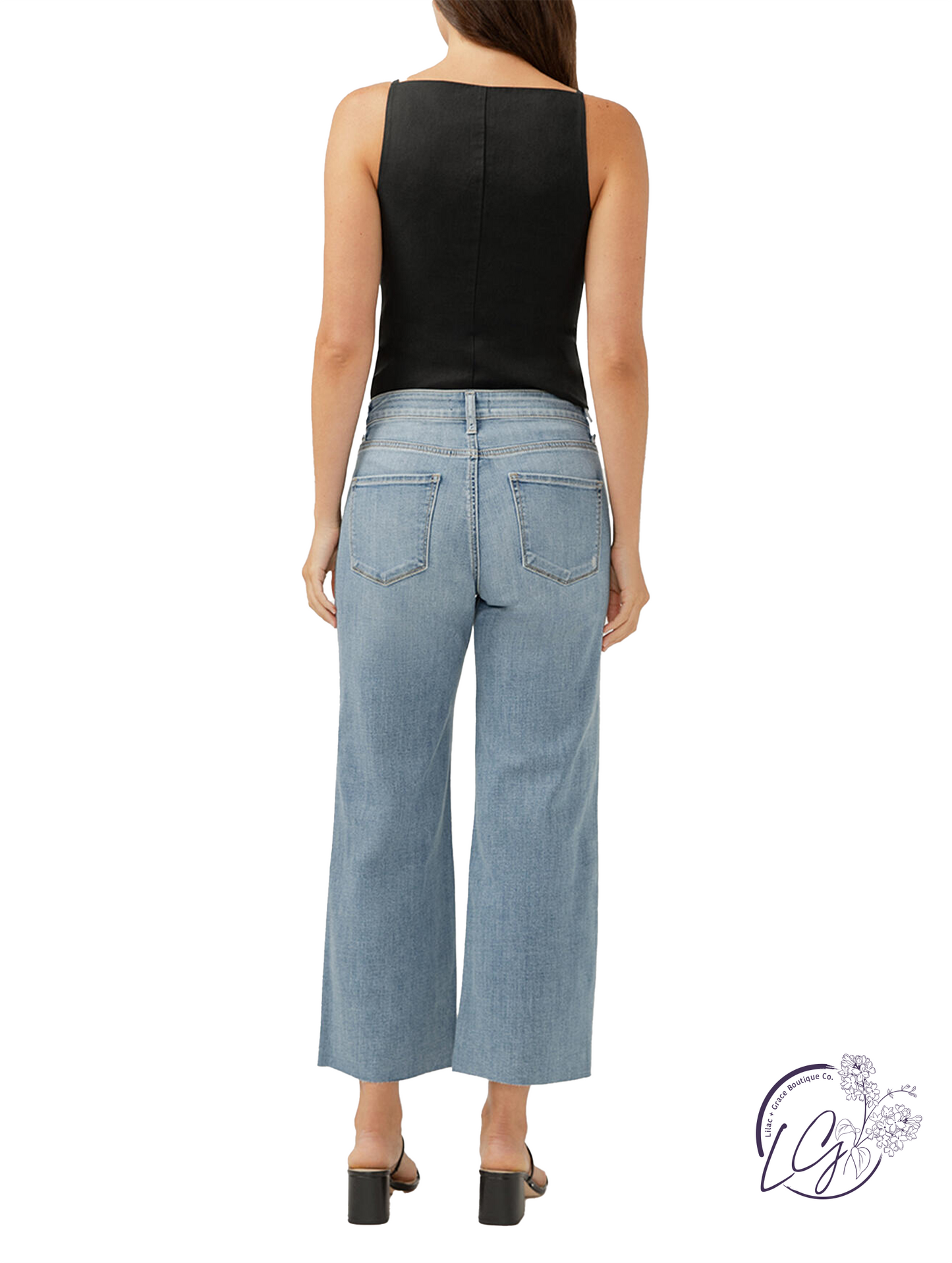 Helena Mid-Rise Wide Leg Luxe Stretch Jeans by Silver Jeans