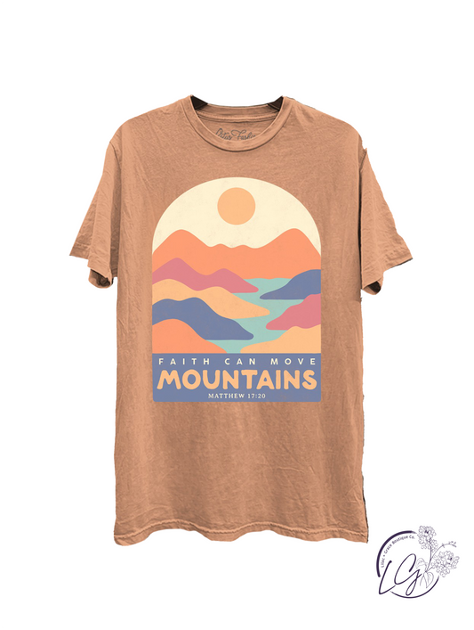 Faith Can Move Mountains Graphic Top