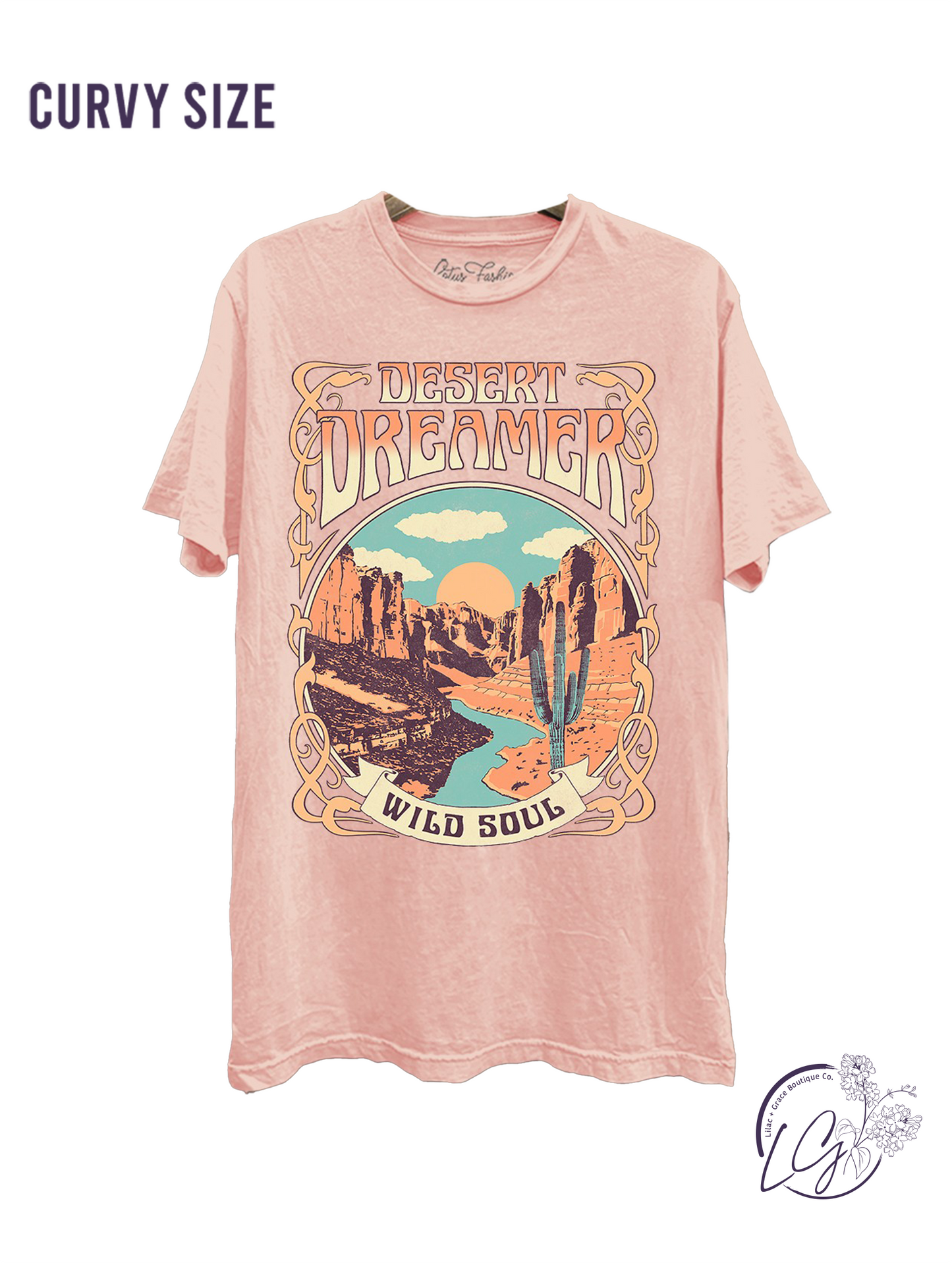 Curvy Desert Dreamer Graphic Top