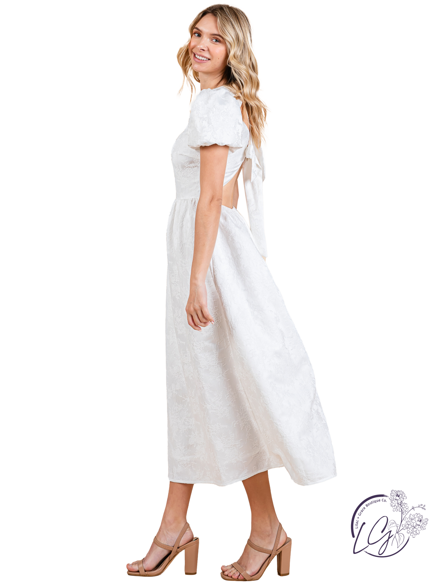 Wildstitch Open Back Midi Dress